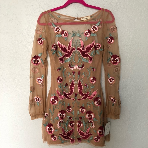For Love & Lemons Dove Embroidery Mini Dress - Picture 3 of 5